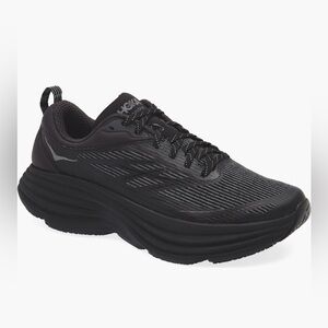 Hoka Men's Bondi 8 Black Athletic Shoes